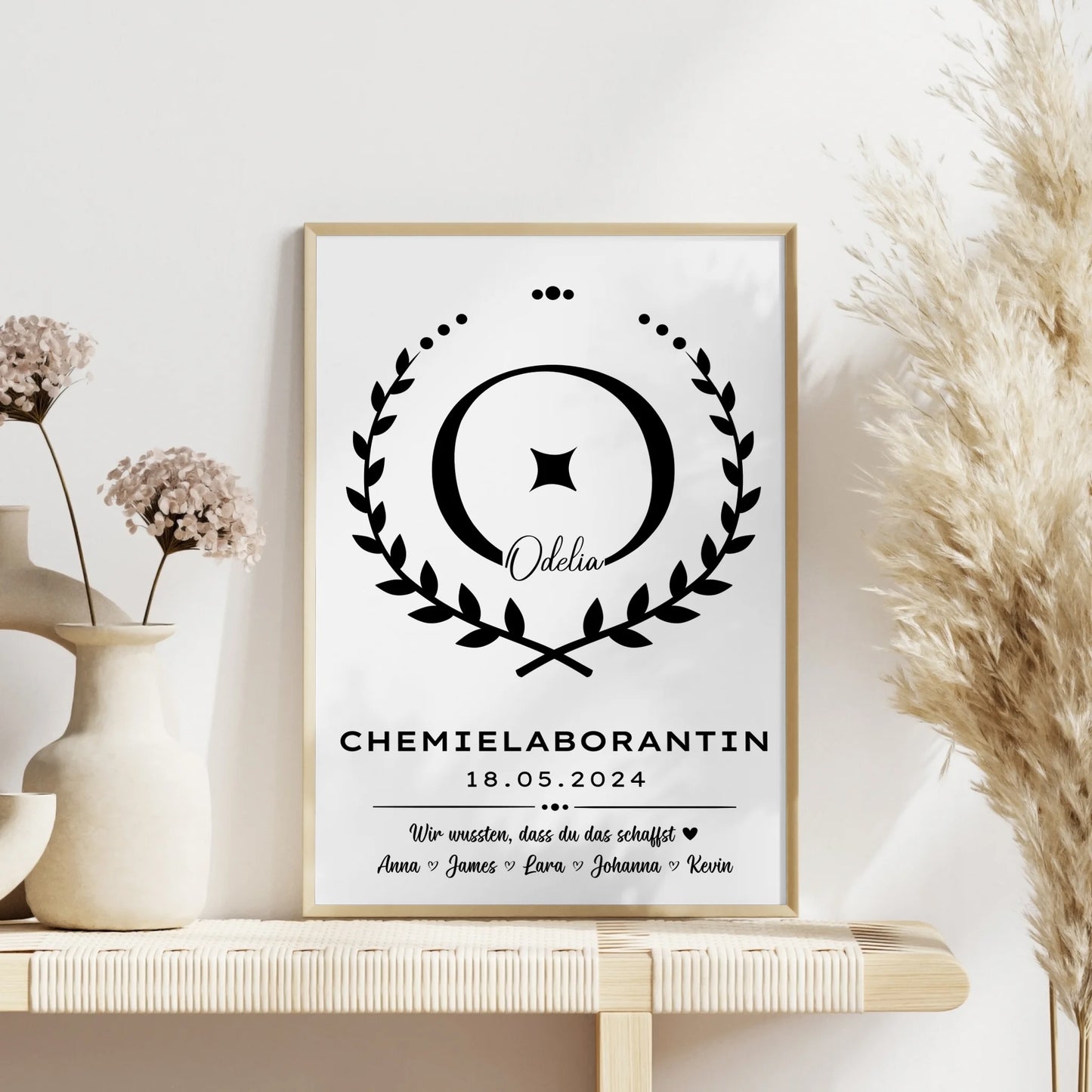 Ausbildungsabschluss Geschenk Chemielaborantin Poster