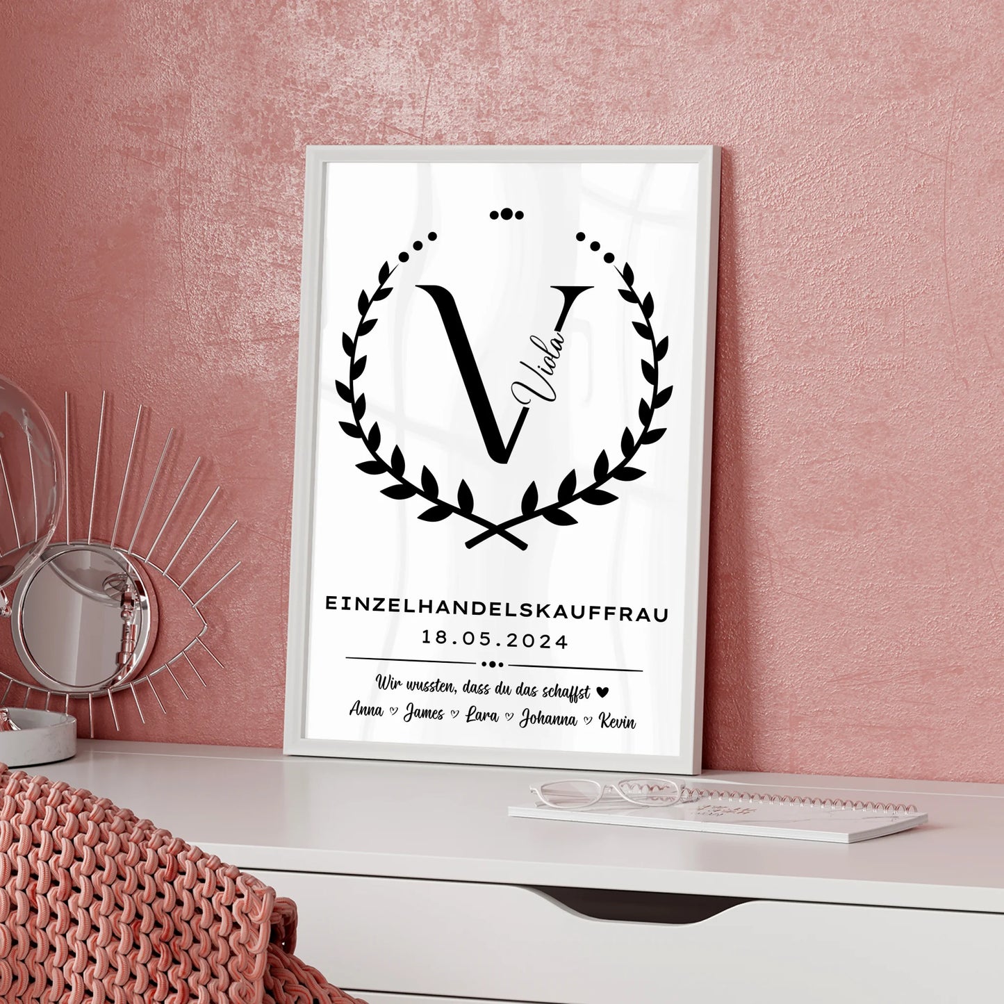 Ausbildungsabschluss Geschenk Einzelhandelskauffrau Poster