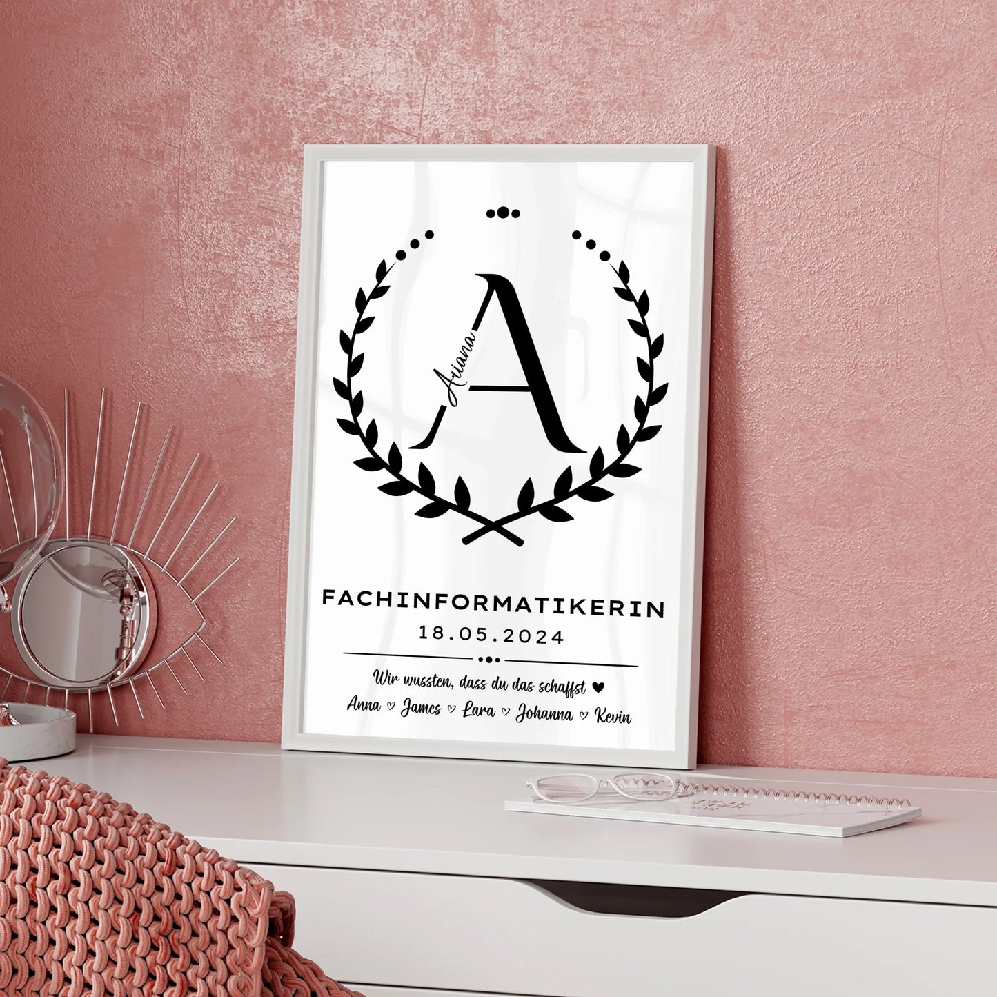 Ausbildungsabschluss Geschenk Fachinformatikerin Poster