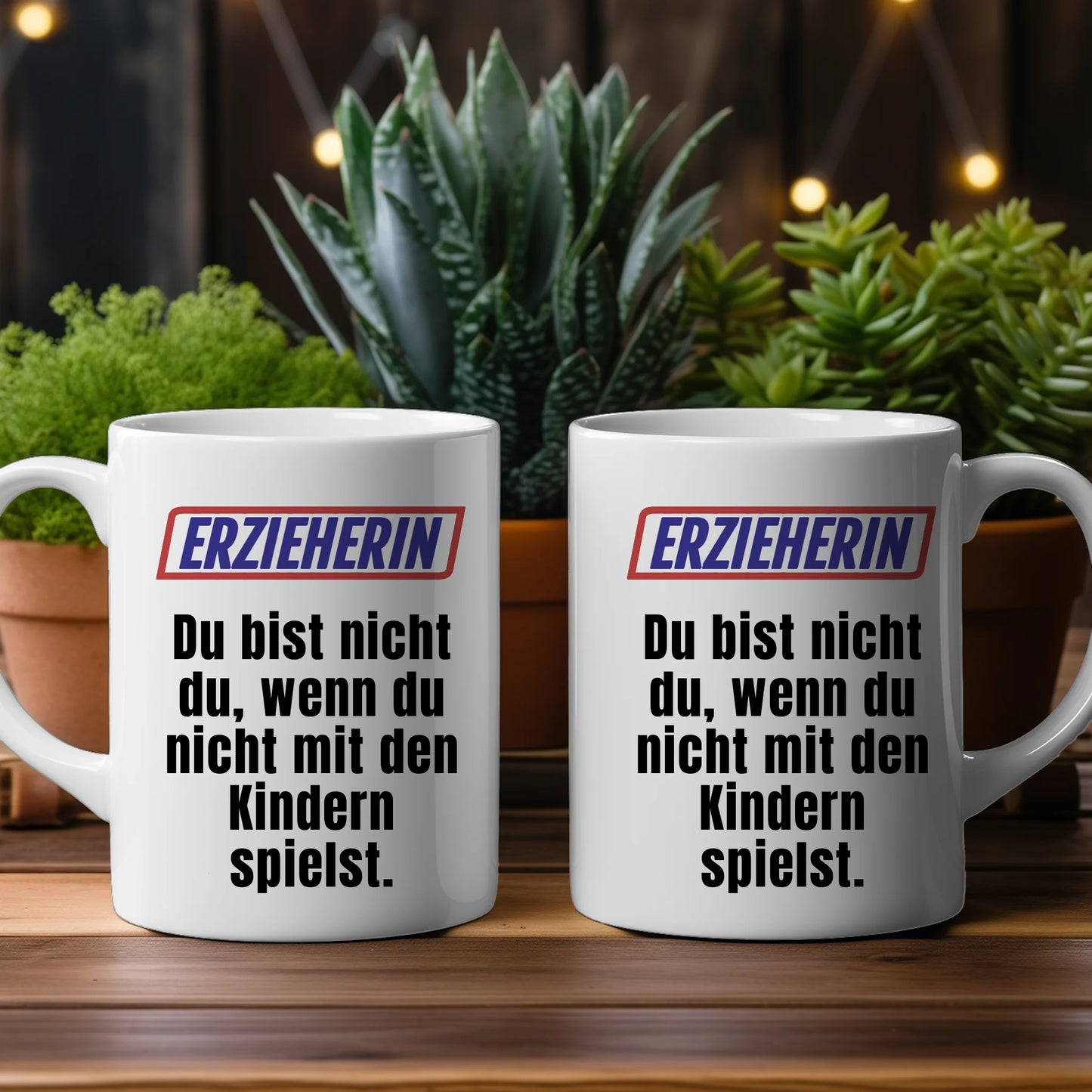 Kaffeetasse Lustig Du bist nicht Du wenn Erzieherin Personalisiert
