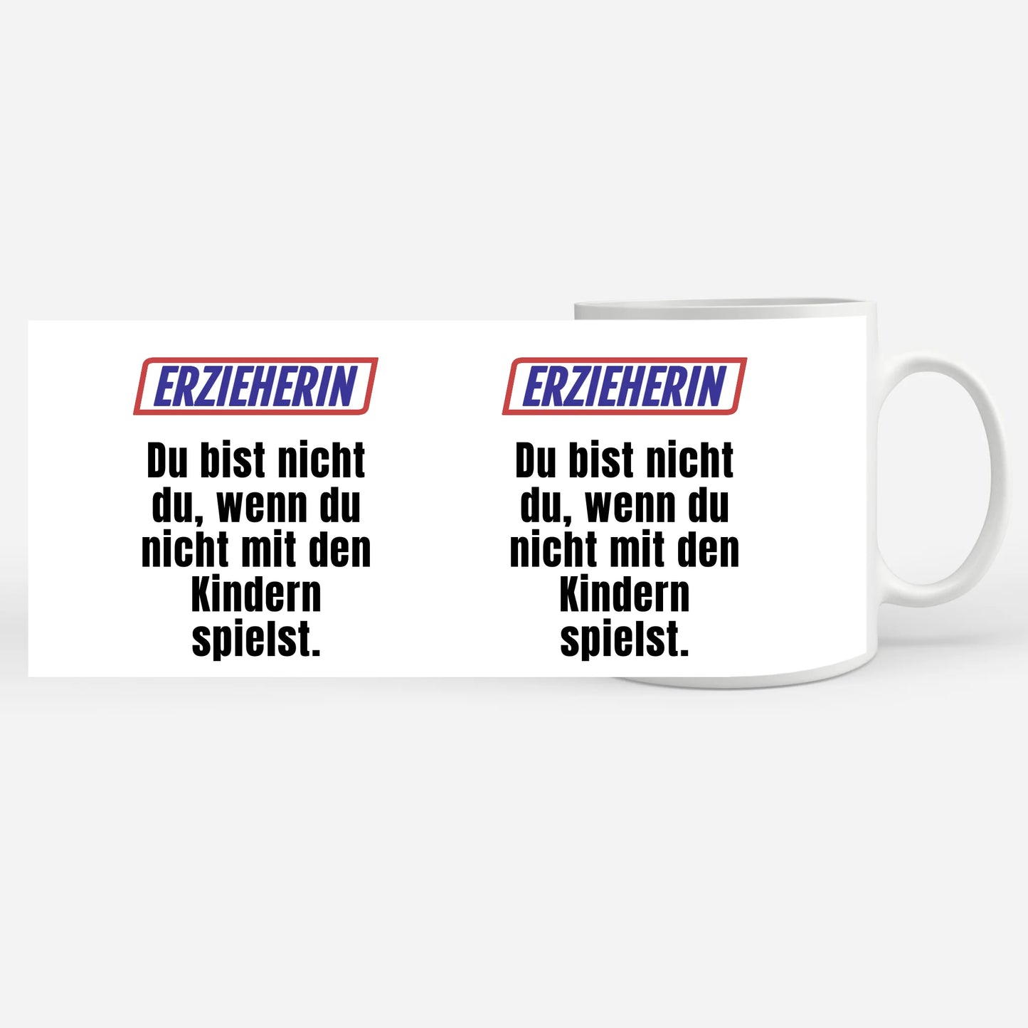 Kaffeetasse Lustig Du bist nicht Du wenn Erzieherin Personalisiert