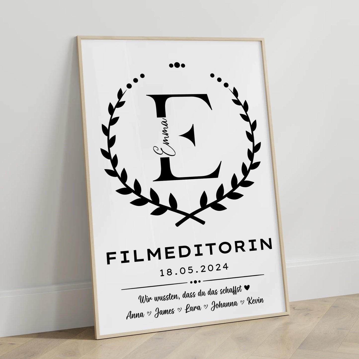 Geschenk Zum Abschluss Ausbildung Filmeditorin Poster