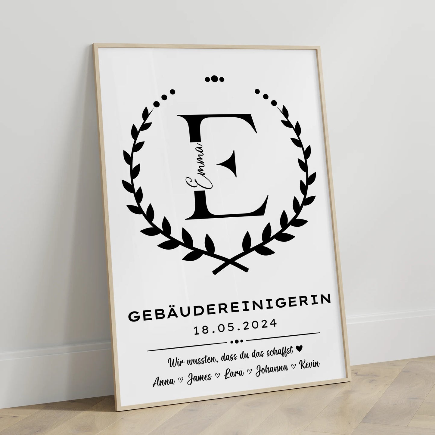 Geschenk Zum Abschluss Ausbildung Poster Gebäudereinigerin