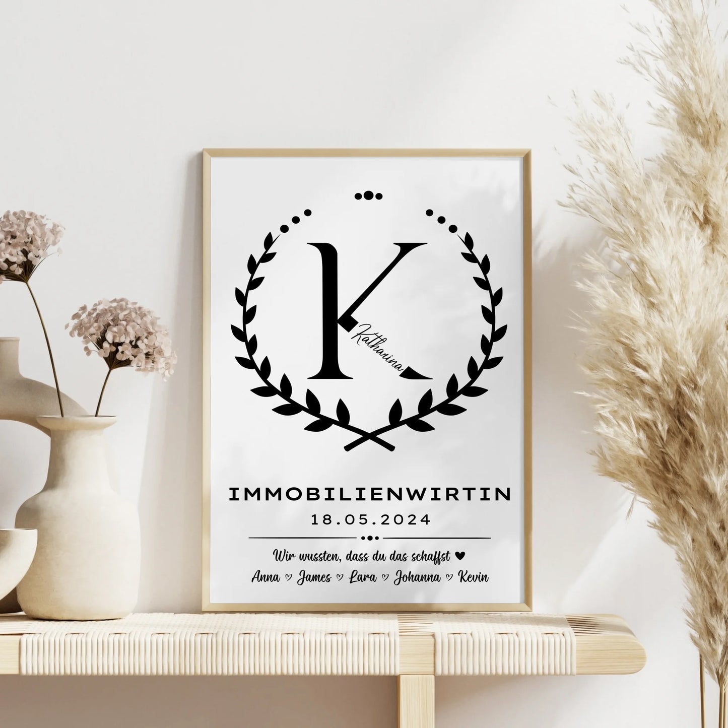 Geschenk zum Abschluss Ausbildung Immobilienwirtin Poster