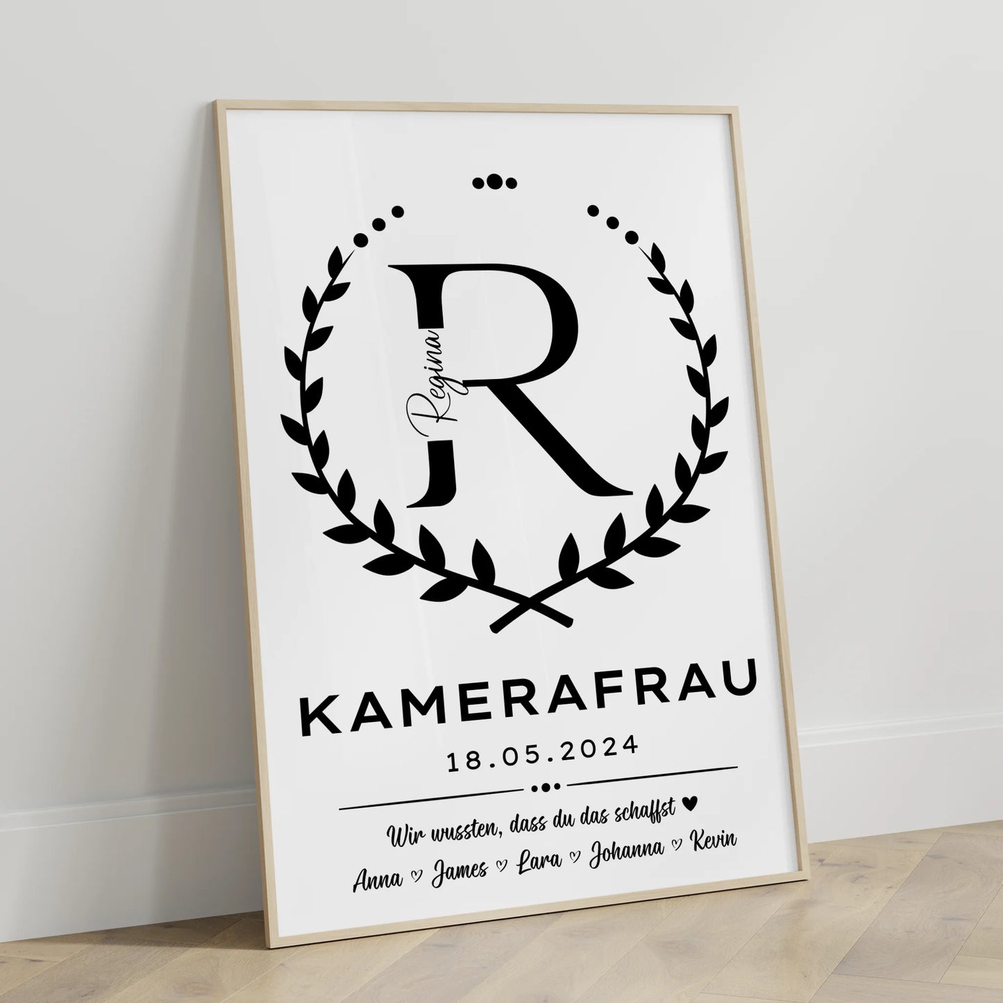 Ausbildungsabschluss Geschenk Poster fuer Kamerafrau