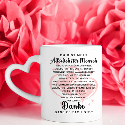 Foto Geschenk Tasse für Paare Danke dass es dich gibt Löwen Bild