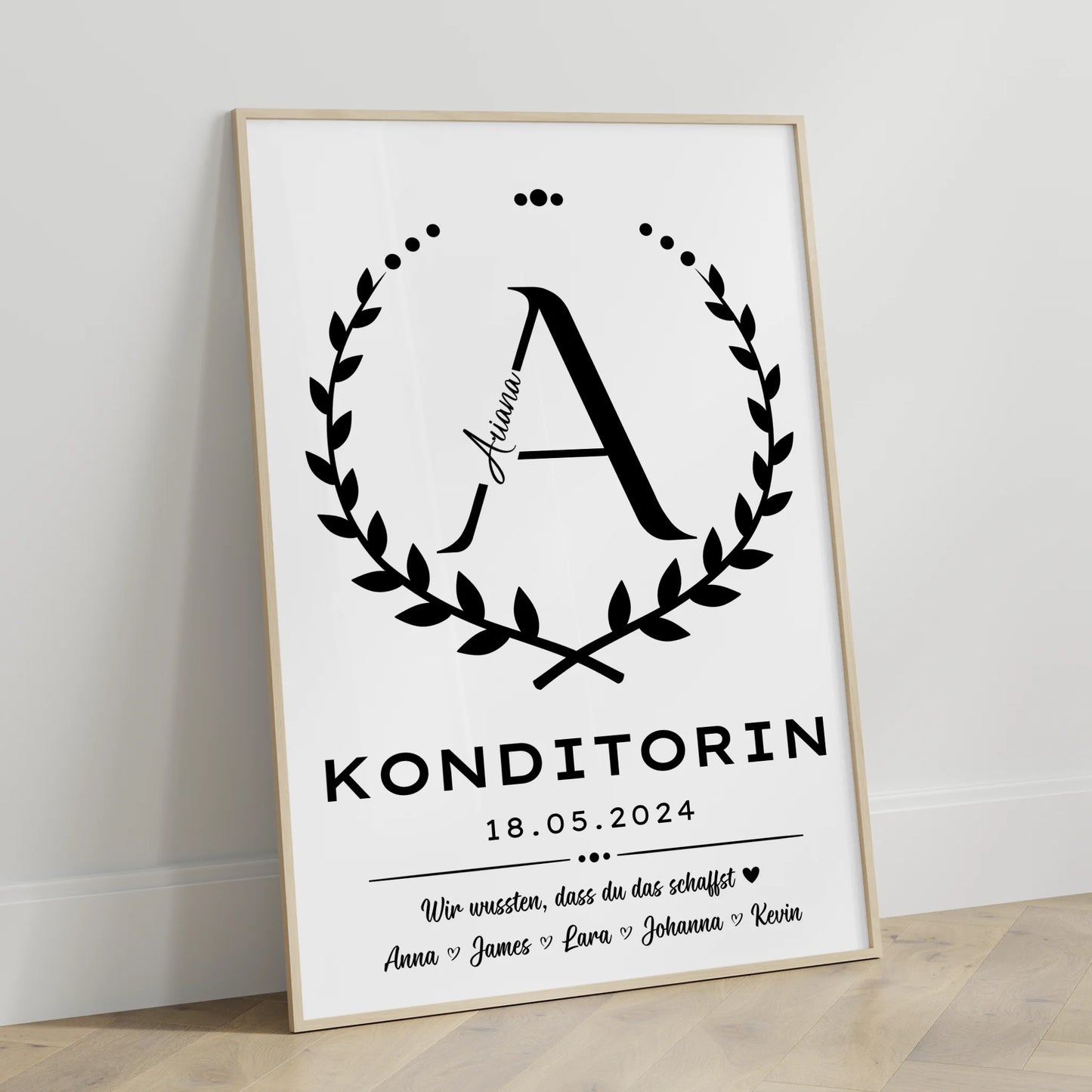 Geschenk Zum Abschluss Ausbildung Konditorin Poster