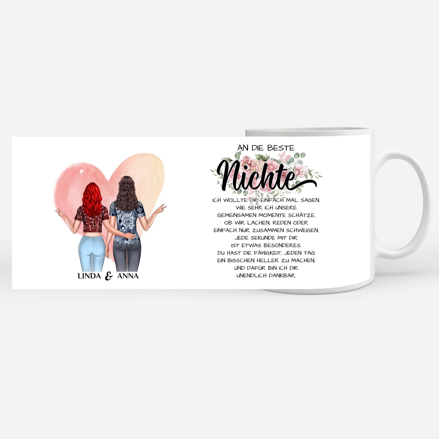 Personalisierte Tasse für  Nichte An meine Nichte Unsere Momente