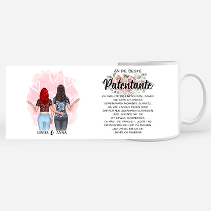 Personalisierte Tasse für  Patentante Unsere Momente