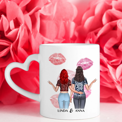 Personalisierte Tasse Patentante Glück ist eine Patentante wie du