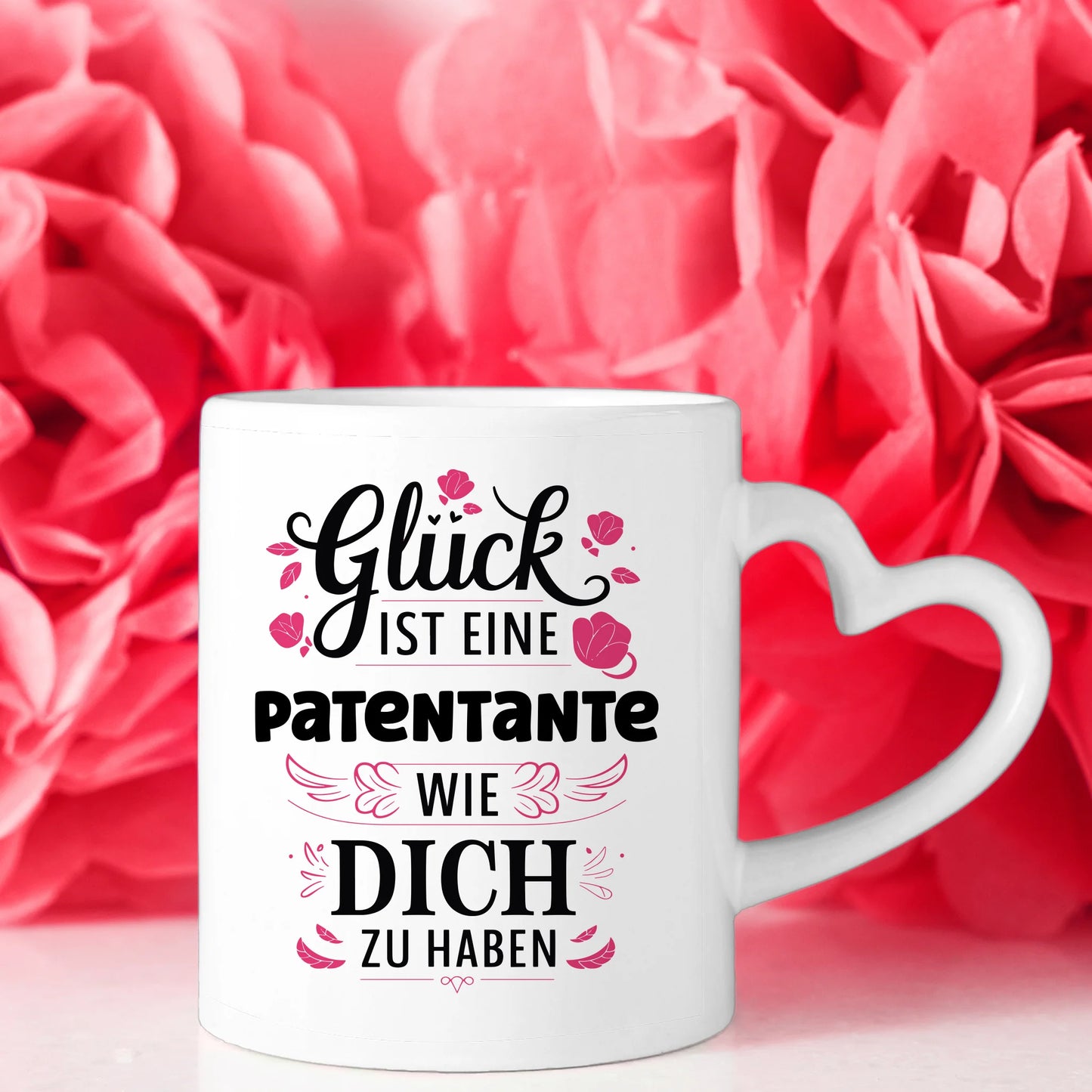 Personalisierte Tasse Patentante Glück ist eine Patentante wie du
