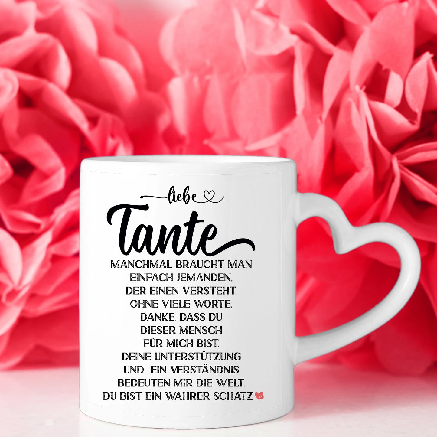 Personalisierte Tasse für  Tante Liebe Tante Wahrer Schatz