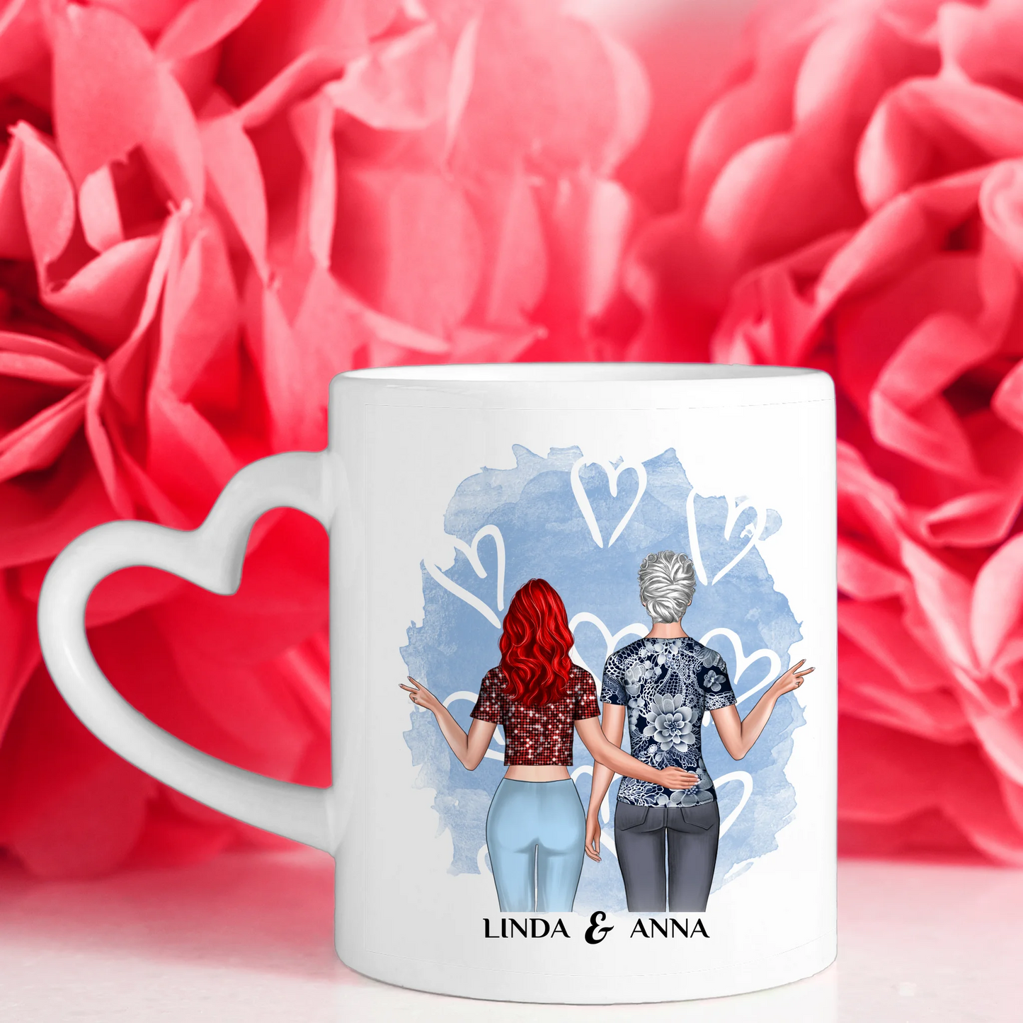 Geschenk Tasse für Oma Einfach mal Danke personalisiert