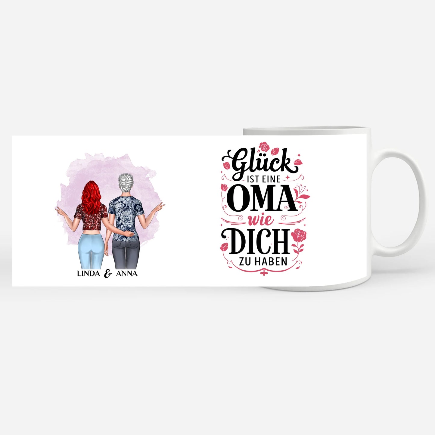 Personalisierte Tasse Oma Glück ist eine Oma wie dich zu haben