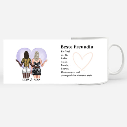 Personalisierte Tasse Ein Titel Cliparts für Beste Freundin