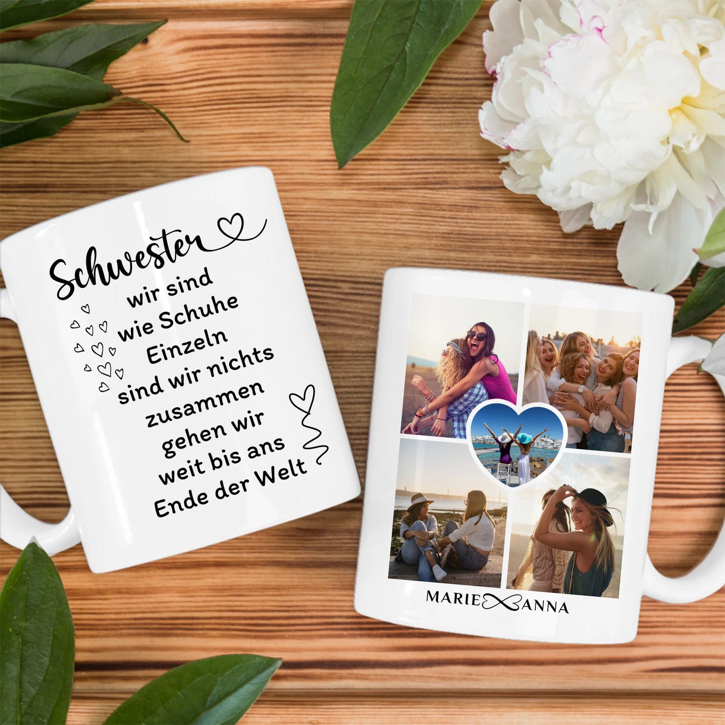 Tassen Geschenk für Schwester Sind wie Schuhe für Schwester