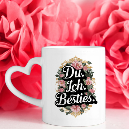 Tasse Beste Freundin personalisiert Du Ich Besties mit 5 Fotos
