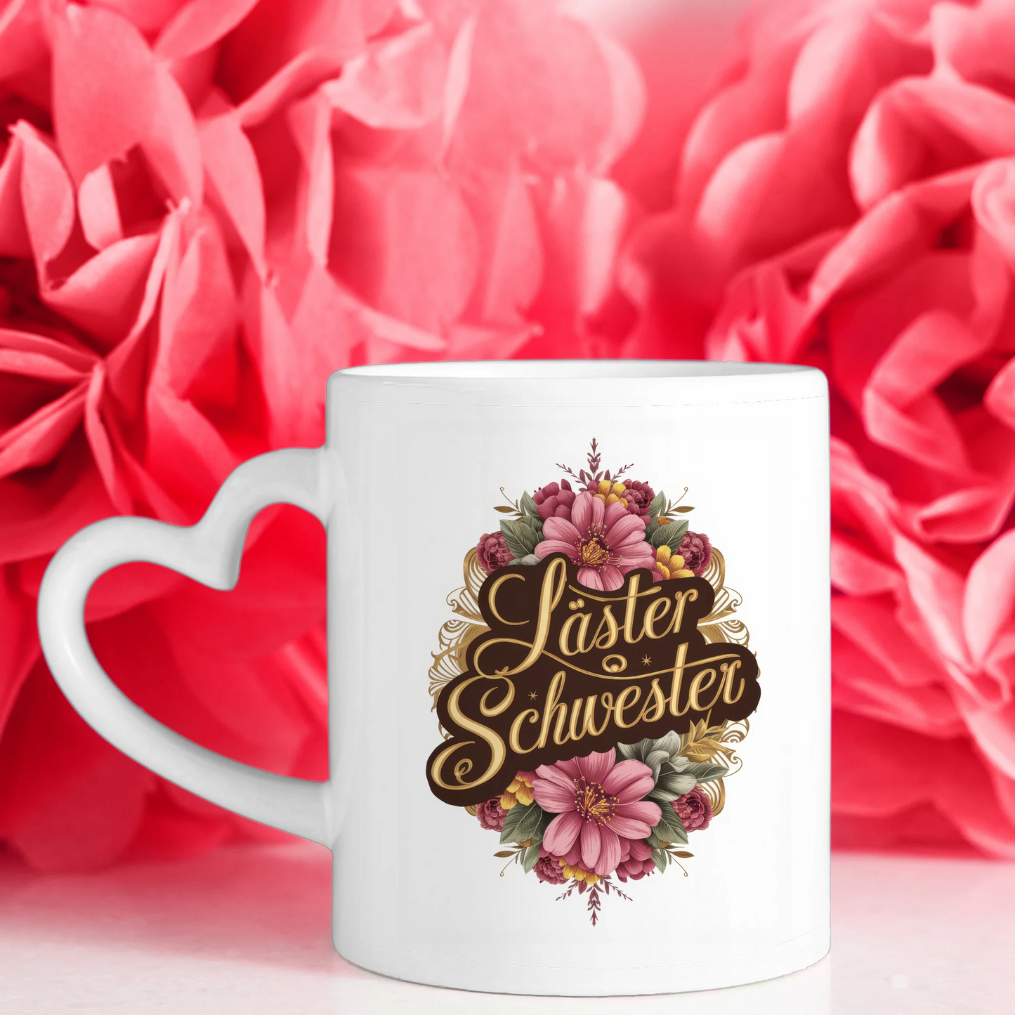Personalisierte Tasse Lästerschwester für Beste Freundin mit 5 Fotos