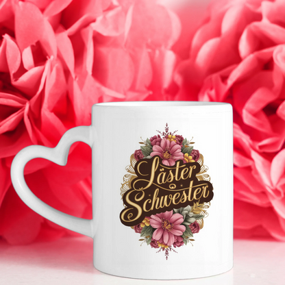 Personalisierte Tasse Lästerschwester für Beste Freundin mit 5 Fotos