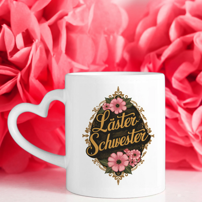 Personalisierte Tasse für Beste Freundin Lästerschwester mit 5 Fotos
