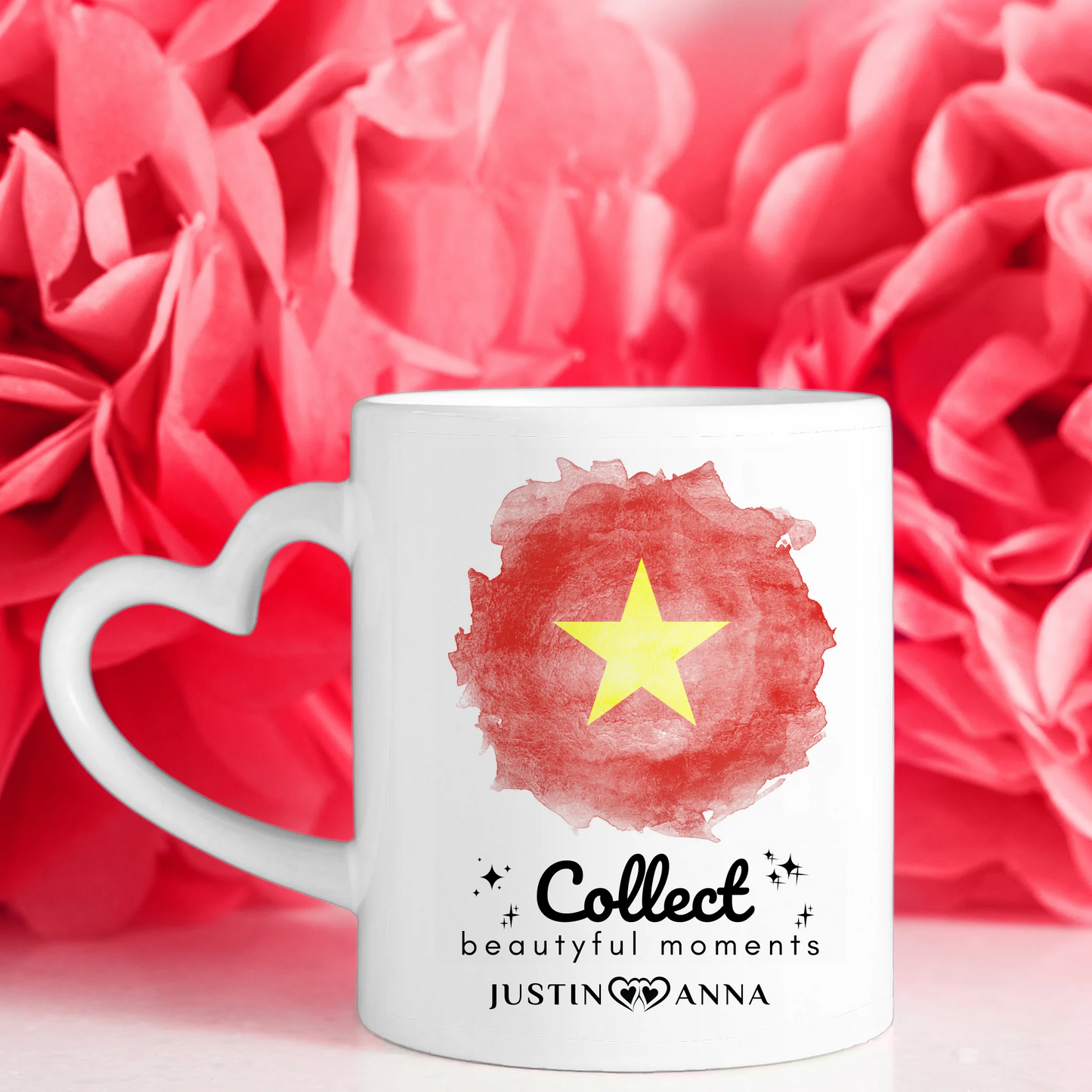 Pärchen Tasse Personalisiert Urlaub Erinnerung Vietnam Stadtkarte