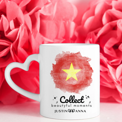 Pärchen Tasse Personalisiert Urlaub Erinnerung Vietnam Stadtkarte