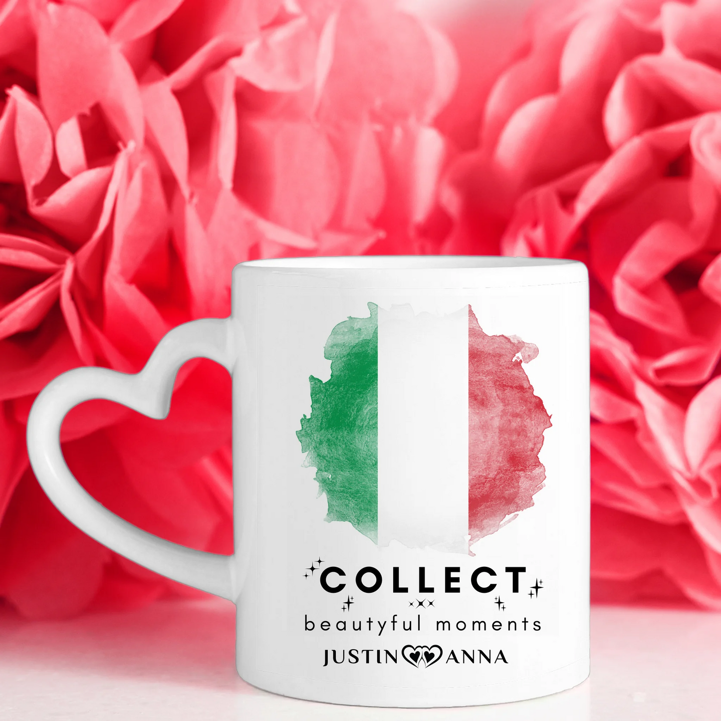 Personalisierte Tasse Urlaubs Erinnerung Italien Stadtkarte