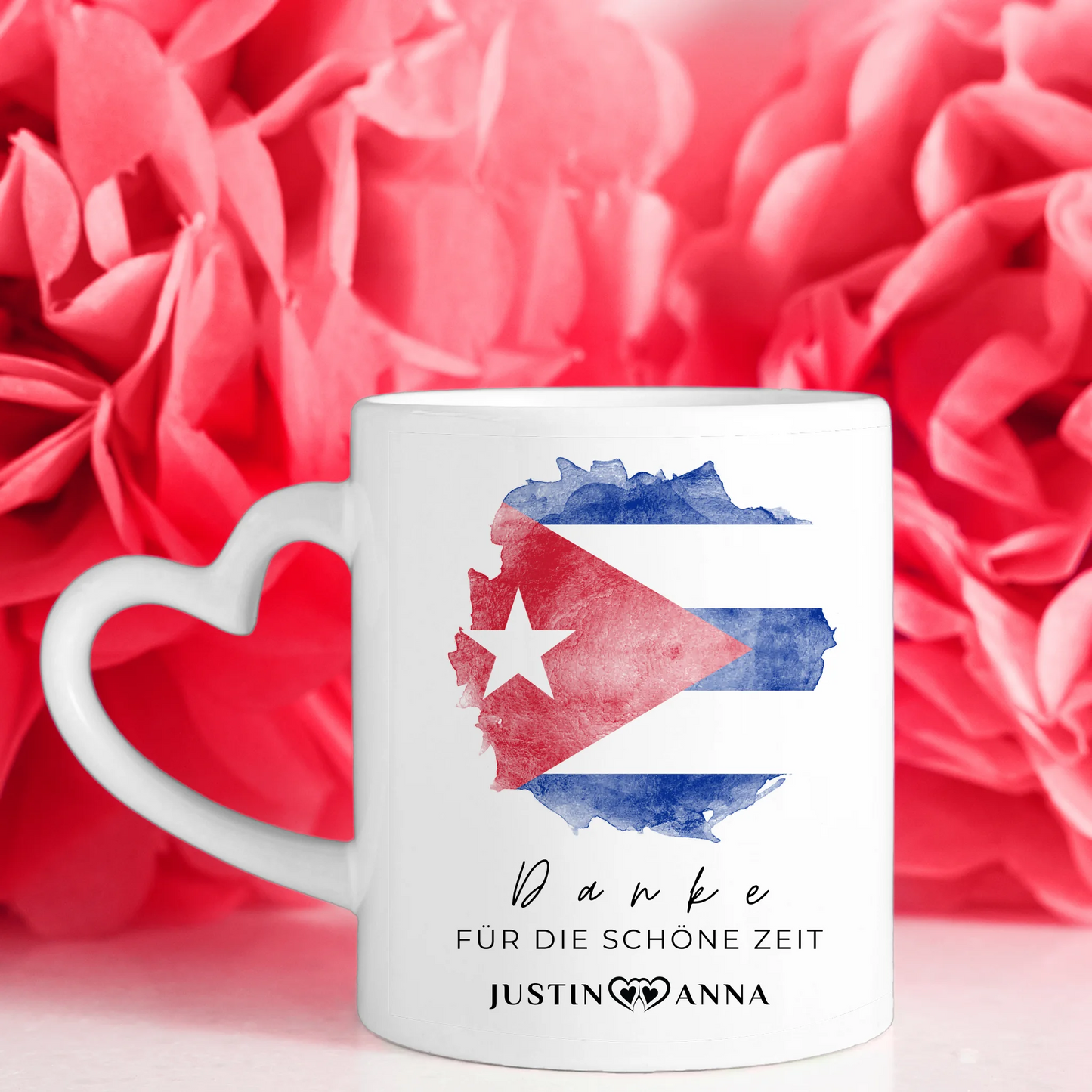 Pärchen Tasse Personalisiert Urlaubs Erinnerung Cuba Kuba Stadtkarte
