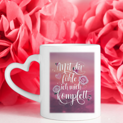 Pärchen Tasse Mit Dir Fühle Ich Mich Komplett Süßes Pärchen Geschenk