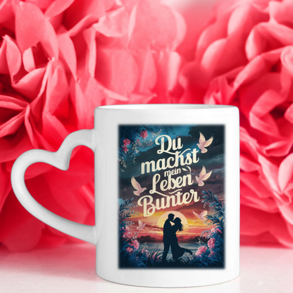Pärchen Tasse Personalisiert Du Machst Mein Leben Bunter Magisch