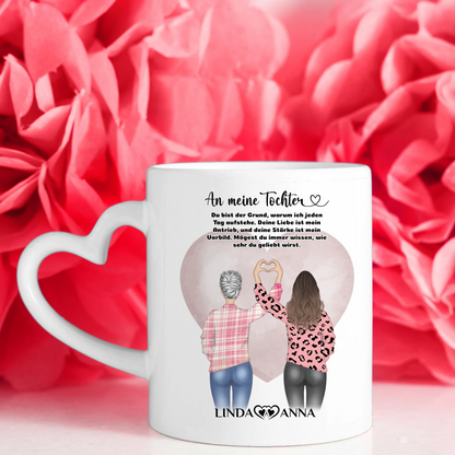 Tasse Personalisiert mit 5 Fotos An Tochter Deine Liebe Mama