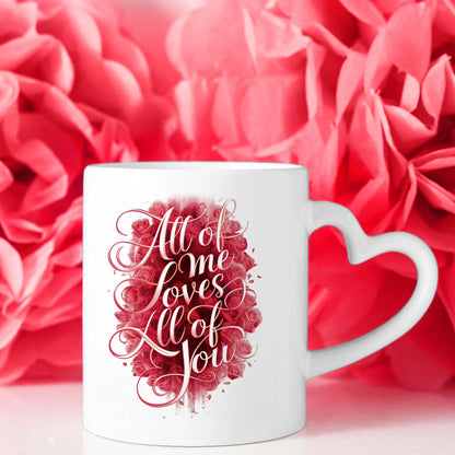 Personalisierte Tasse für Freundin All Of Me Paar als Cliparts Liebe