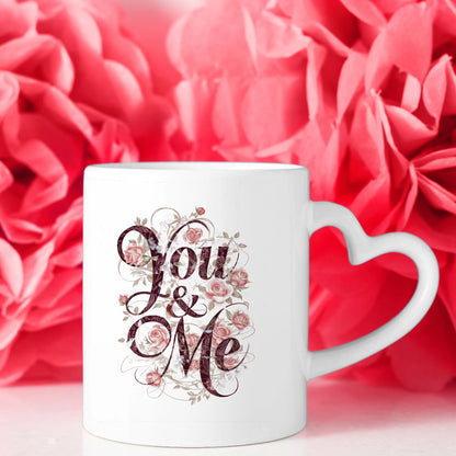 Liebes Tasse für Paare You and Me Paar als Cliparts
