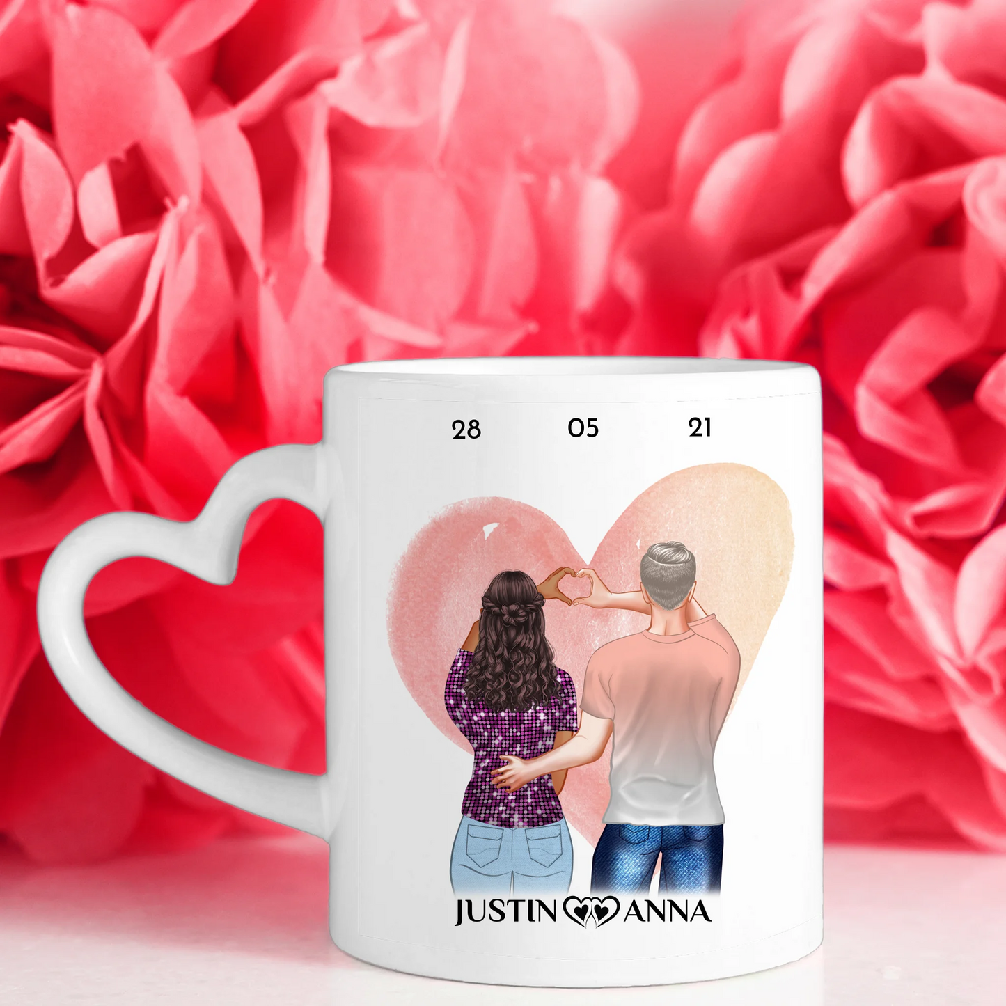 Geschenk Tasse Ewig nerven Pärchen Cliparts Personalisiert