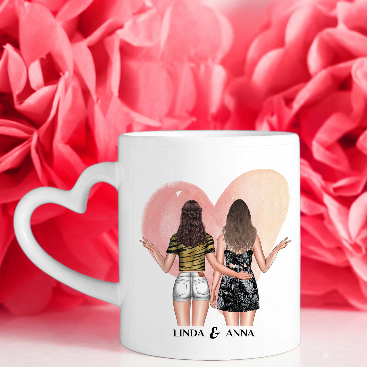 Tassen Geschenk für Schwester Wahrer Schatz mit Figuren