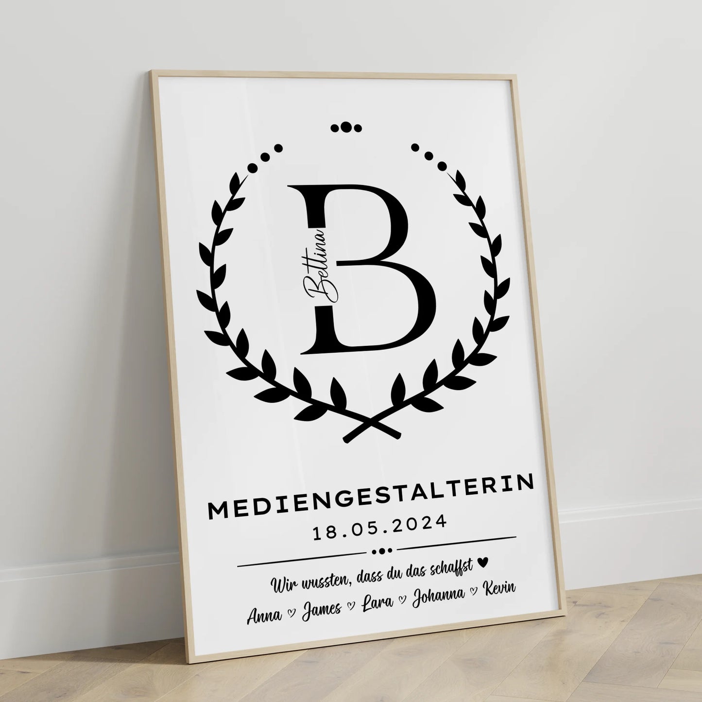 Poster Geschenk Abschluss Ausbildung Mediengestalterin