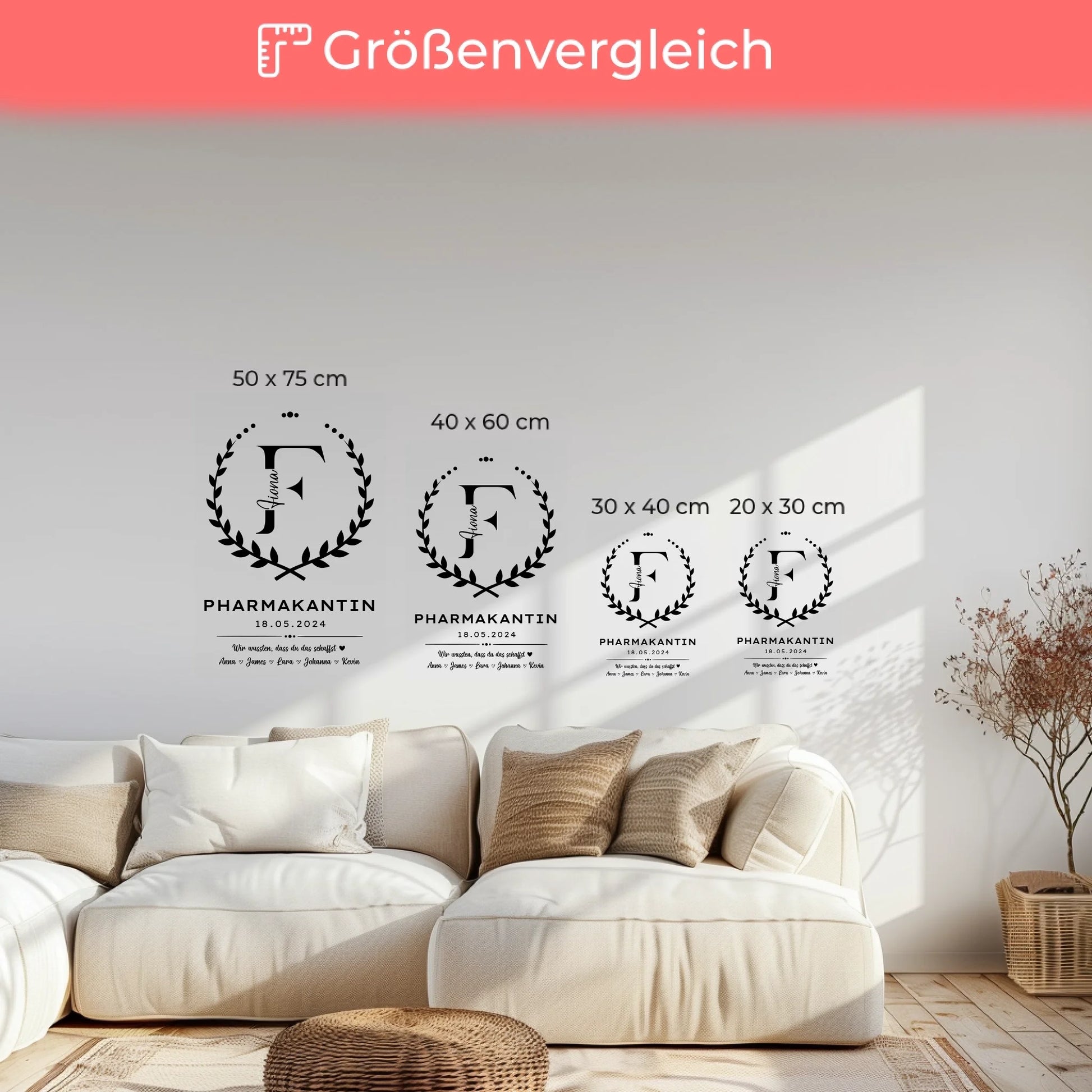Ausbildungsabschluss Geschenk Pharmakantin Leinwand 6