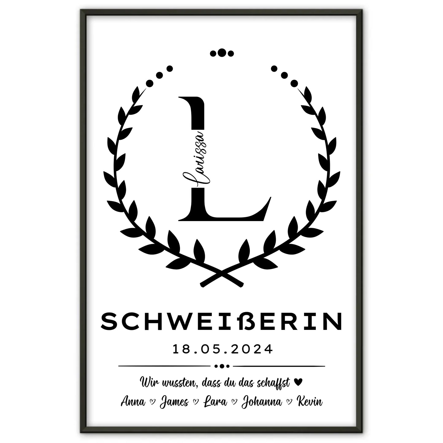 Tolles Ausbildungsabschluss Geschenk Schweißerin Poster