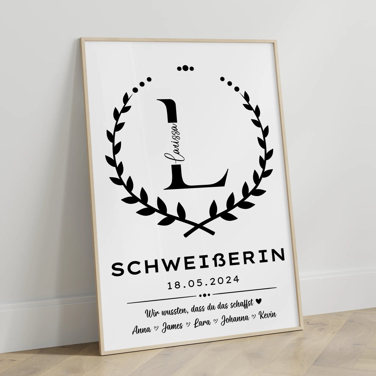Tolles Ausbildungsabschluss Geschenk Schweißerin Poster