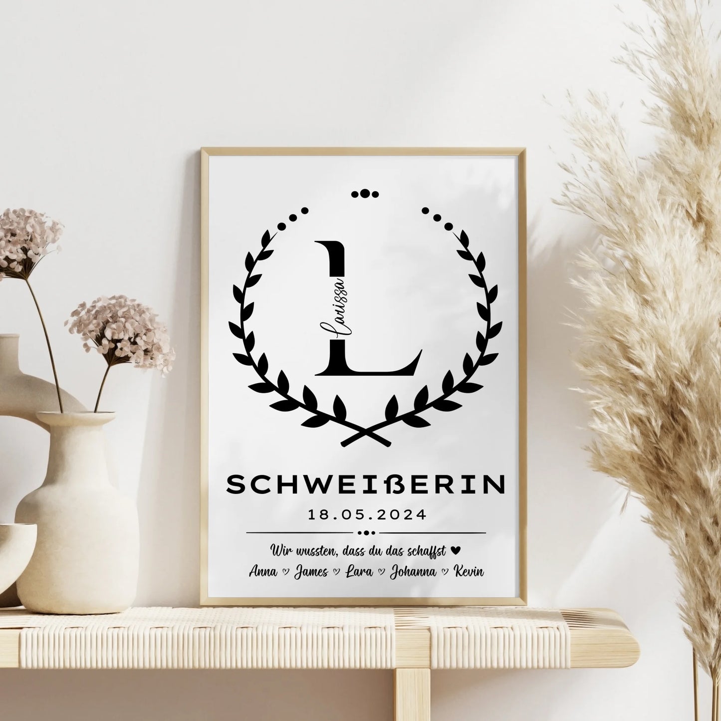 Tolles Ausbildungsabschluss Geschenk Schweißerin Poster