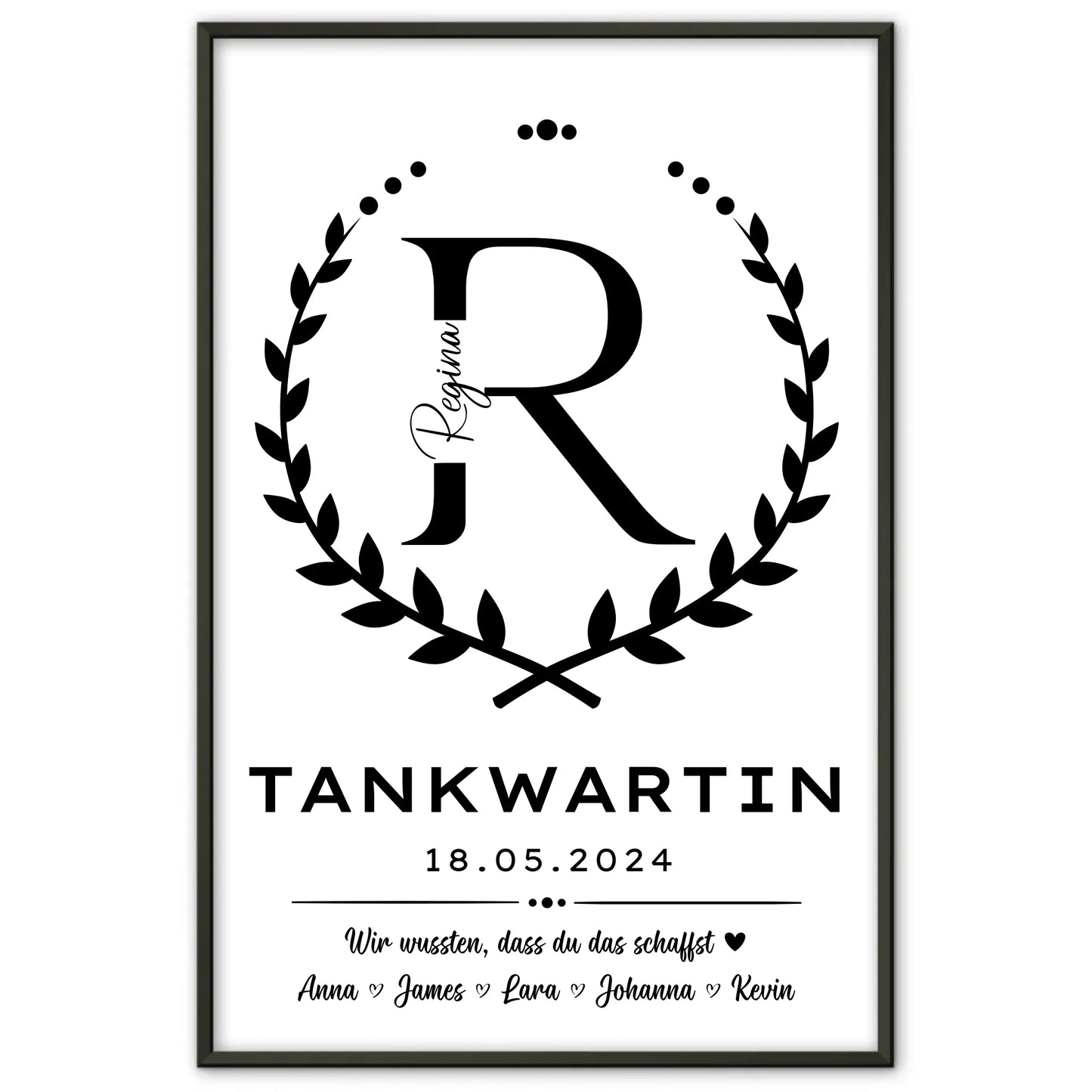 Geschenk Zum Abschluss Ausbildung Tankwartin Poster