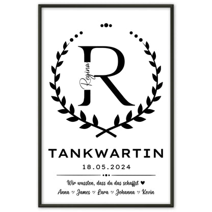 Geschenk Zum Abschluss Ausbildung Tankwartin Poster