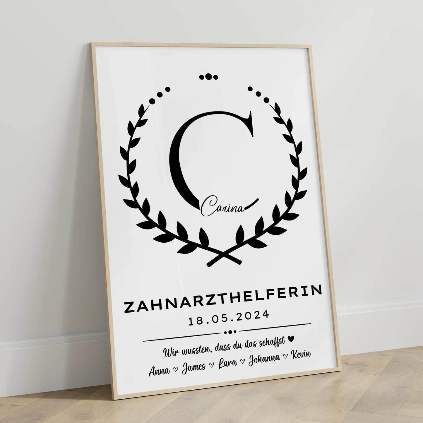 Geschenk Zum Abschluss Ausbildung Zahnarzthelferin Poster