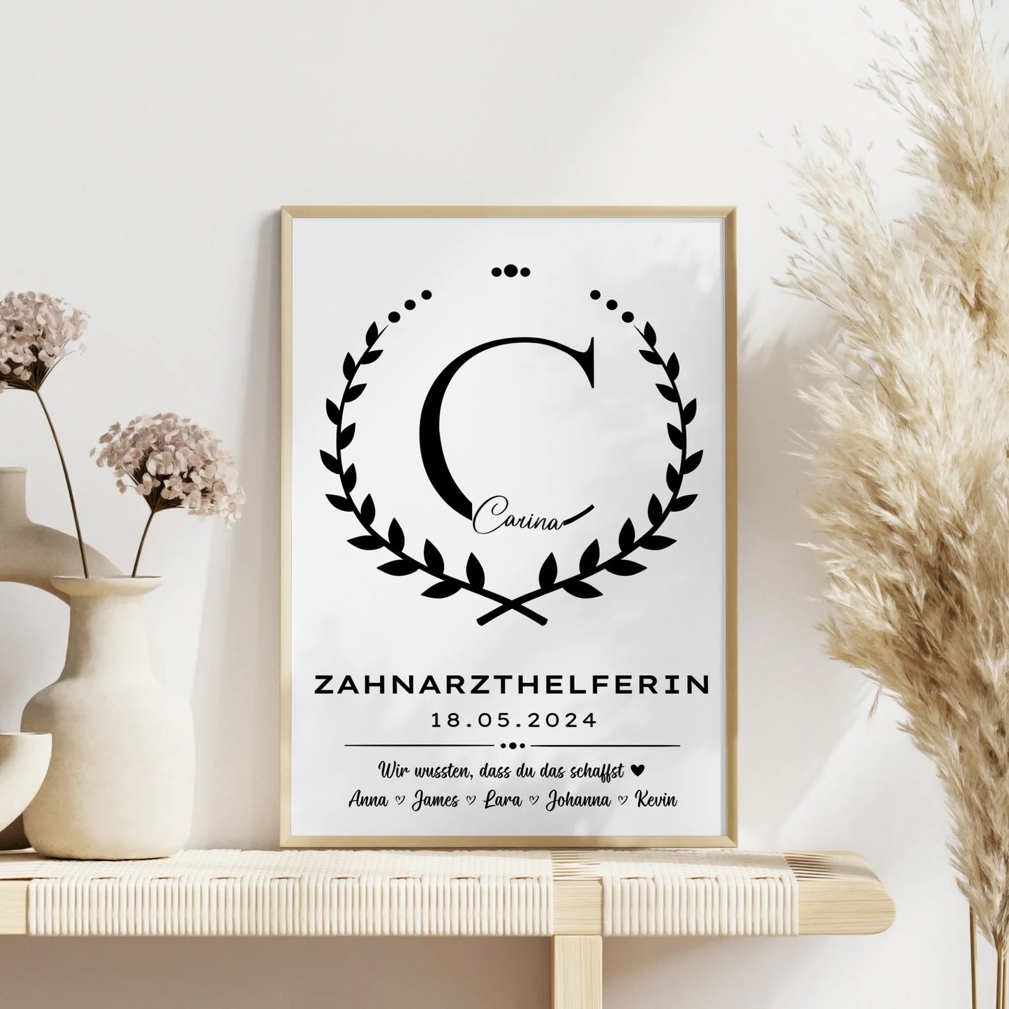 Geschenk Zum Abschluss Ausbildung Zahnarzthelferin Poster