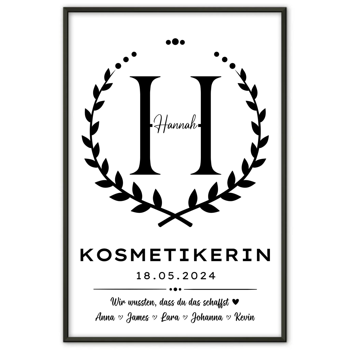 Kosmetikerin Ausbildungsabschluss Geschenk Poster