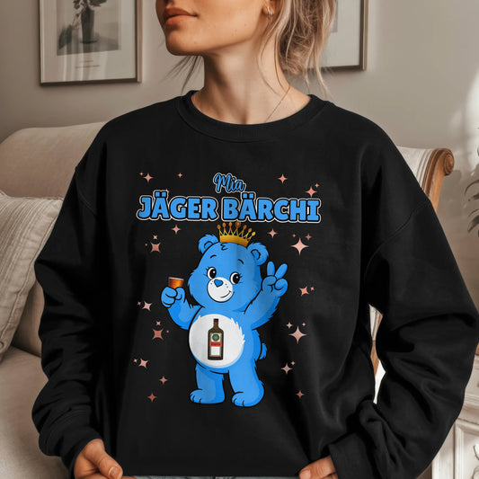 Sweatshirt Sauf Bärchi Jäger Bärchi Saufbärchi Sweatshirt für JGA und Party 1