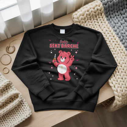 Sweatshirt Sauf Bärchi Sekt Bärchi Saufbärchi Lustiger JGA 3