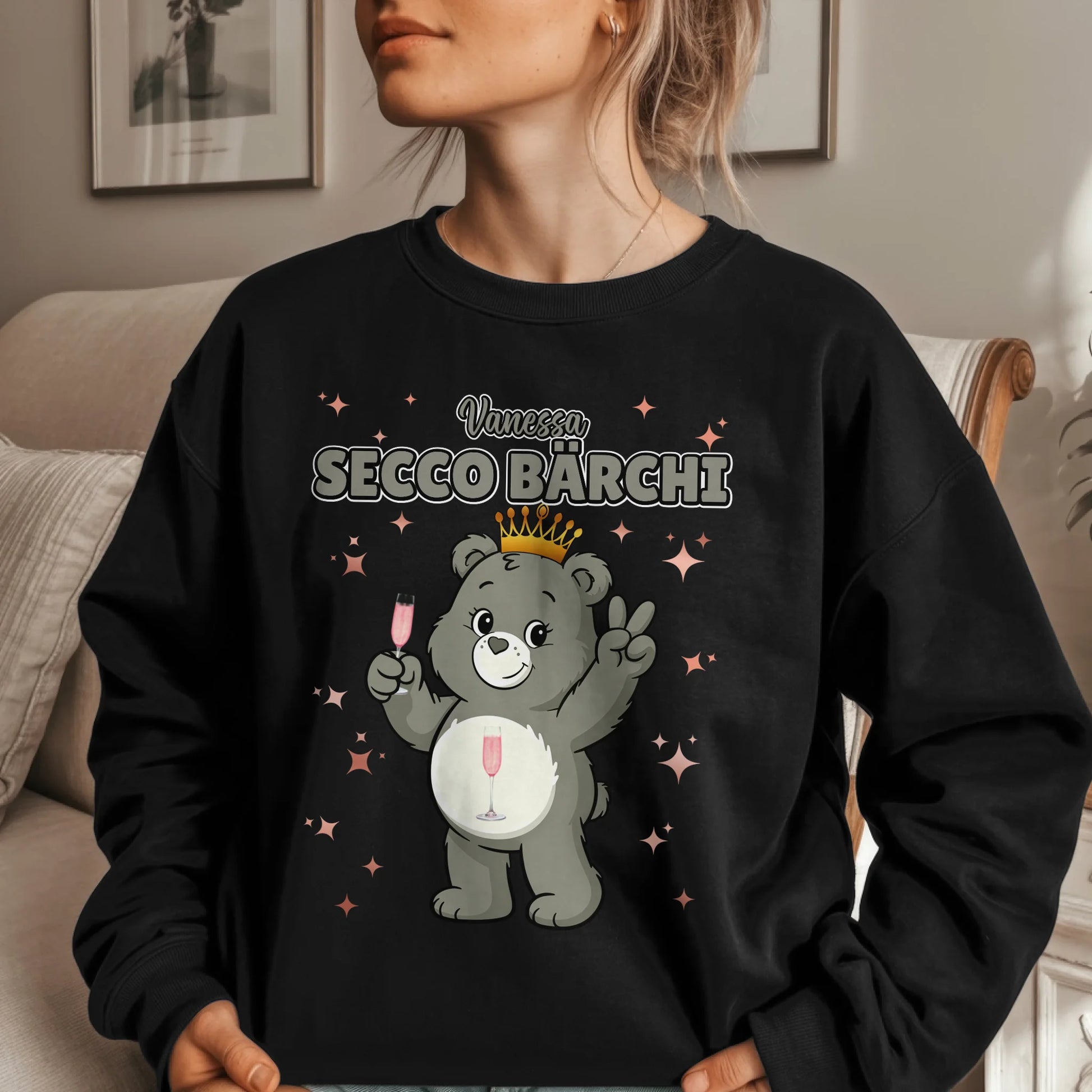 Sweatshirt Saufbärchi Secco Bärchi Sauf Bärchi Lustiges Sweatshirt für JGA 1