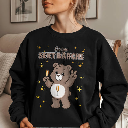 Sweatshirt Saufbärchi Sekt Bärchi Sauf Bärchi Lustiger JGA 1