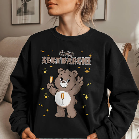 Sweatshirt Saufbärchi Sekt Bärchi Sauf Bärchi Lustiger JGA 1